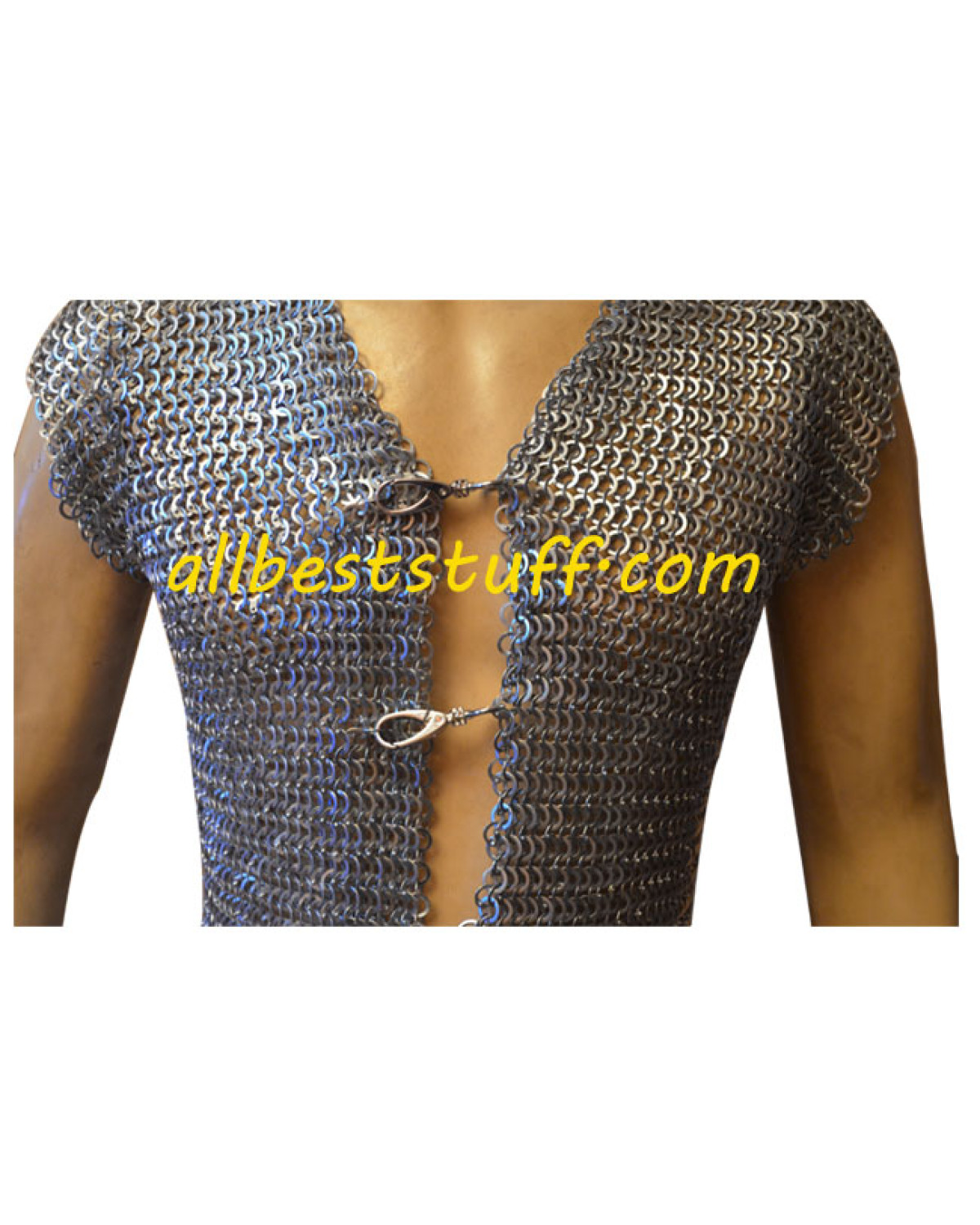 Riveted Chainmail Club Jacket 18 Gauge 9mm Mild Steel